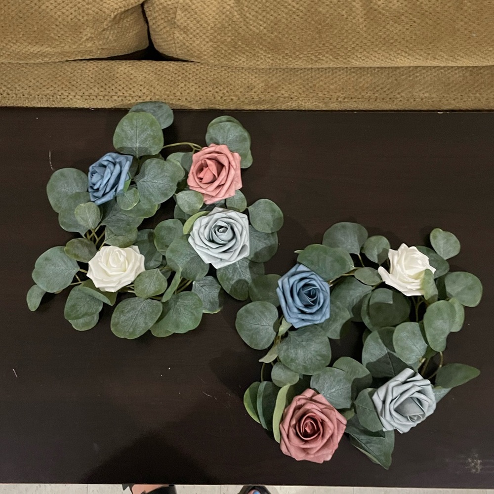Set of 2 eucalyptus wreaths
